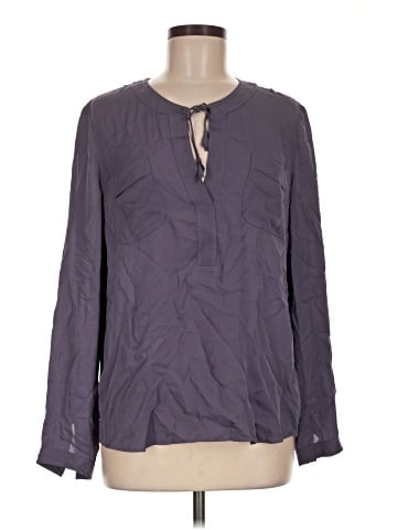 Rebecca Taylor Long Sleeve Silk Top (view 1)