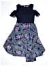 Speechless 100% Polyester Paisley Blue Dress Size 8 - photo 1