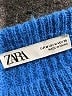 Zara 100% Polyester Blue Pullover Sweater Size M - photo 7