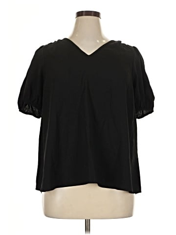 LC Lauren Conrad Short Sleeve Blouse (view 1)