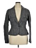 Max Studio 100% Linen Chevron-herringbone Gray Blazer Size 14 - photo 1