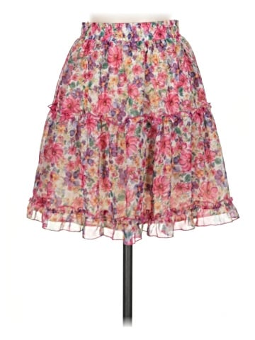Lavender Brown Casual Skirt (view 1)
