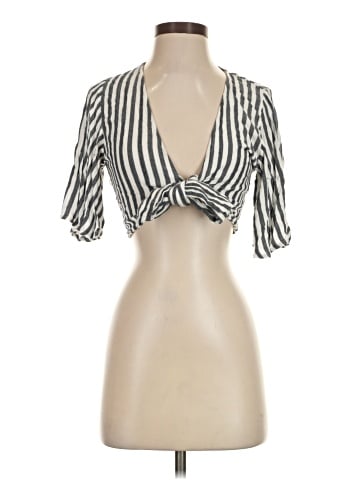 American Eagle Outfitters Short Sleeve Blouse (view 1)