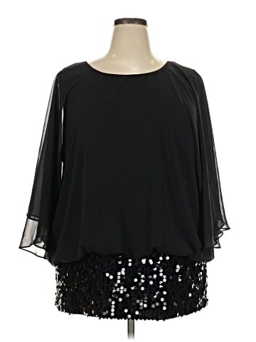Roz & Ali 3/4 Sleeve Blouse (view 1)