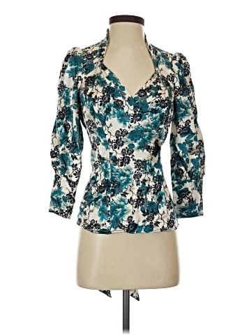 Diane von Furstenberg 3/4 Sleeve Silk Top (view 1)