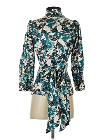 Diane von Furstenberg 3/4 Sleeve Silk Top (view 2)