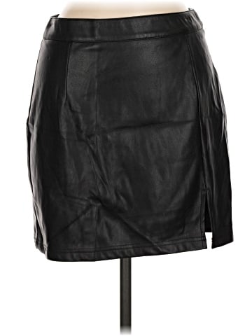 Garage Faux Leather Skirt (view 1)