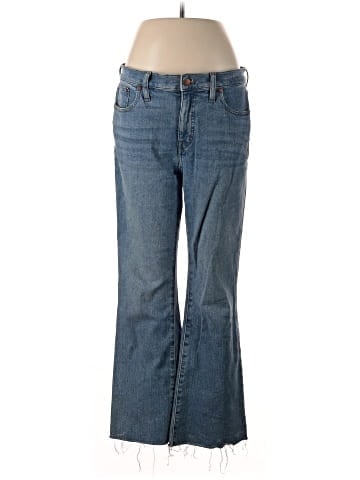 Madewell Kick Out Crop Jeans in Cherryville Wash: Raw-Hem Edition (view 1)