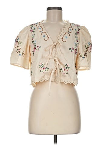 Moon River Short Sleeve Blouse (view 1)