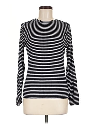 Madewell Ribbed Crewneck Long-Sleeve Tee in Stripe (view 1)