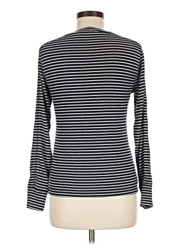 Madewell Ribbed Crewneck Long-Sleeve Tee in Stripe (view 2)