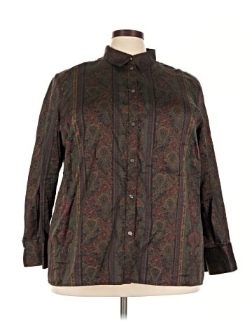 Lauren by Ralph Lauren Long Sleeve Button-Down Shirt (view 1)