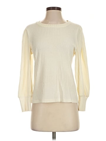 Madewell Brushed Rib Pleat-Sleeve Top (view 1)