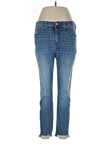 Madewell 9" High-Rise Skinny Crop Jeans: Destructed-Hem Edition (view 1)