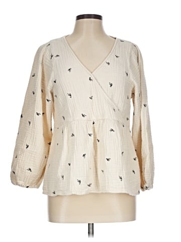 Madewell 3/4 Sleeve Blouse (view 1)