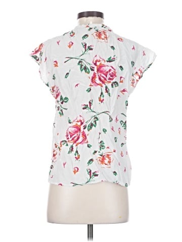 Joie Short Sleeve Silk Top (view 2)