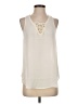 Three Eighty Two 100% Polyester Ivory Sleeveless Blouse Size XS - photo 1