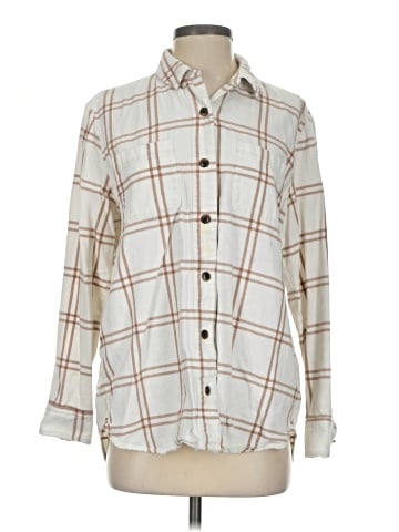J.Crew Factory Store Long Sleeve Button-Down Shirt (view 1)