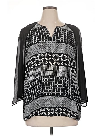 Cato 3/4 Sleeve Blouse (view 1)