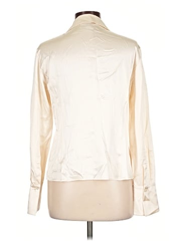 Lafayette 148 New York Long Sleeve Silk Top (view 2)
