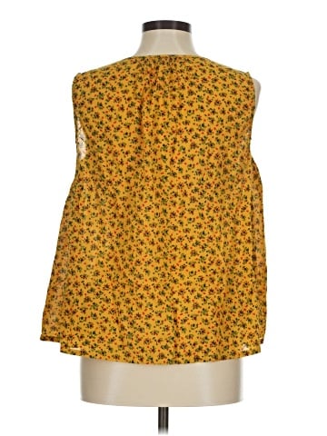 Madewell Shirred Shell Tank in Calico Floral (view 2)