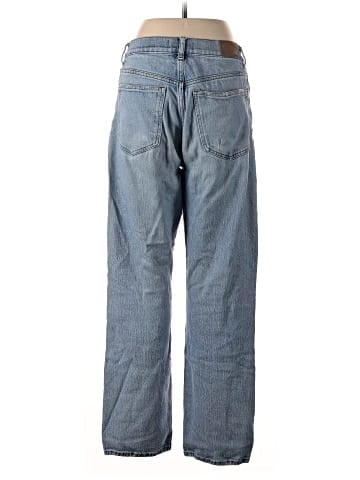Madewell The '90s Straight Jean in Rondell Wash: Crease Edition (view 2)