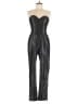 Saylor Metallic Silver Jumpsuit Size L - photo 1