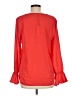 Three Eighty Two 100% Polyester Red 3/4 Sleeve Blouse Size M - photo 2