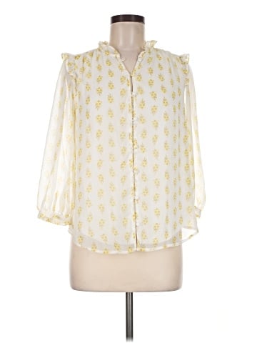 LC Lauren Conrad 3/4 Sleeve Blouse (view 1)