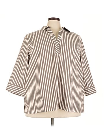 Foxcroft 3/4 Sleeve Button-Down Shirt (view 1)