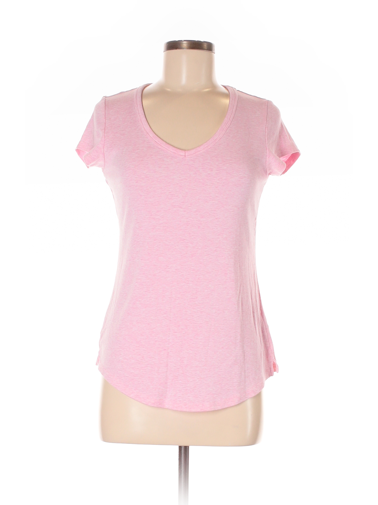 Cynthia Rowley TJX Solid Light Pink Short Sleeve T-Shirt Size M - 50% ...