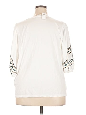 Banana Republic Factory Store 3/4 Sleeve Top (view 2)
