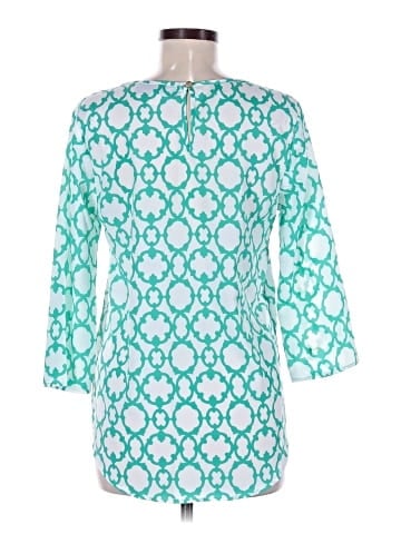 Blue Rain 3/4 Sleeve Top (view 2)