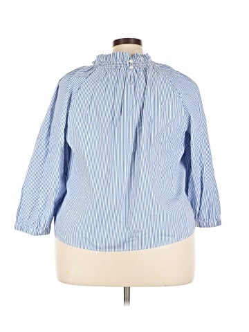 J.Crew Factory Store 3/4 Sleeve Blouse (view 2)