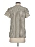 Fun2Fun 100% Polyester Silver Short Sleeve Blouse Size S - photo 2