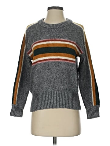 Madewell Striped Heath Pullover Sweater (view 1)