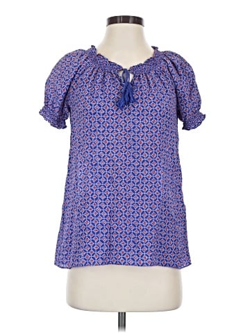 Joie Short Sleeve Silk Top (view 1)