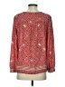Talbots 100% Polyester Paisley Red Long Sleeve Blouse Size S (petite) - photo 2