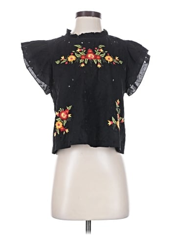 Free People Short Sleeve Blouse (view 1)