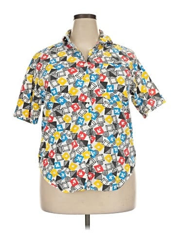 Venezia Short Sleeve Button-Down Shirt (view 1)