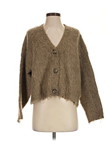 Madewell Brushed V-Neck Cardigan Sweater (view 1)