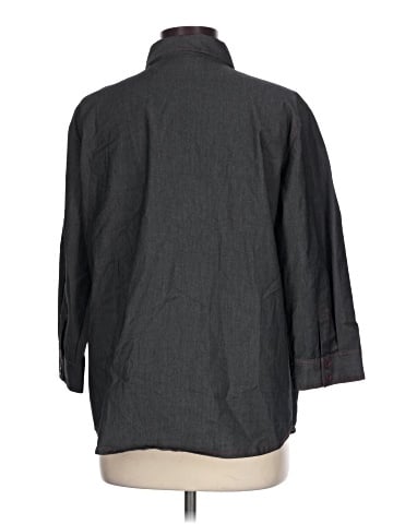Chico's Design 3/4 Sleeve Button-Down Shirt (view 2)