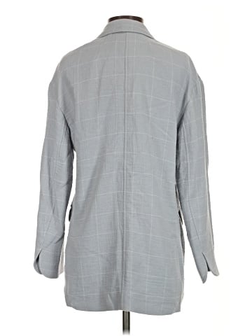 Madewell Cotton-Linen Relaxed Larsen Blazer in Windowpane (view 2)