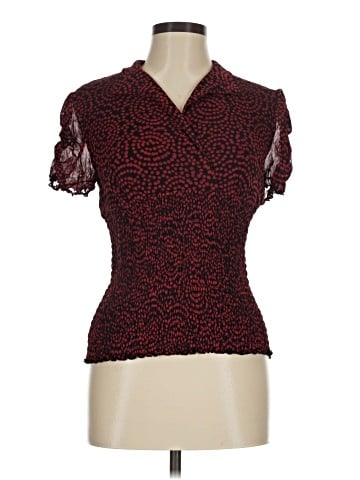 INC International Concepts Short Sleeve Blouse (view 1)