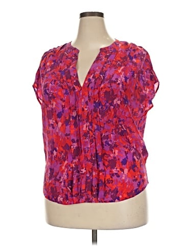 Joie Short Sleeve Silk Top (view 1)