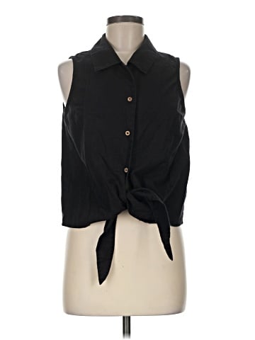 RD Style Sleeveless Button-Down Shirt (view 1)