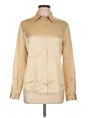 Lafayette 148 New York Long Sleeve Silk Top (view 1)