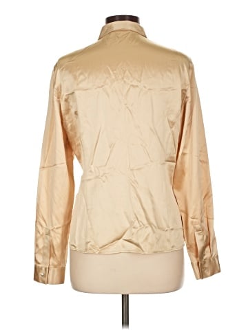 Lafayette 148 New York Long Sleeve Silk Top (view 2)