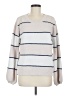 Lumiere 100% Polyester Stripes White Pullover Sweater Size M - photo 1