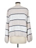 Lumiere 100% Polyester Stripes White Pullover Sweater Size M - photo 2